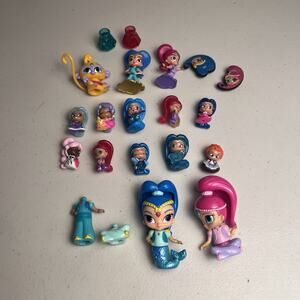 Shimmer & Shine Teenie Genies Nickelodeon Mini Figures Variety Lot + Jibbitz